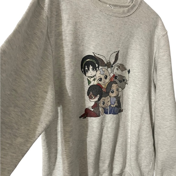 Avatar Crewneck Pullover Sweatshirt Grey Size Medium - Picture 3 of 5